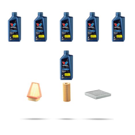 Kit tagliando 3 FILTRI e 6L OLIO compatibile con Mercedes Slk (R172) 250 CGI 150kw Dal 2011