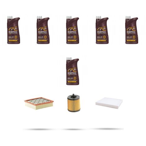 Kit tagliando 3 FILTRI e 6L OLIO compatibile con Opel Astra J ,GTC,SW 2.0 16V 206kw Dal 2012