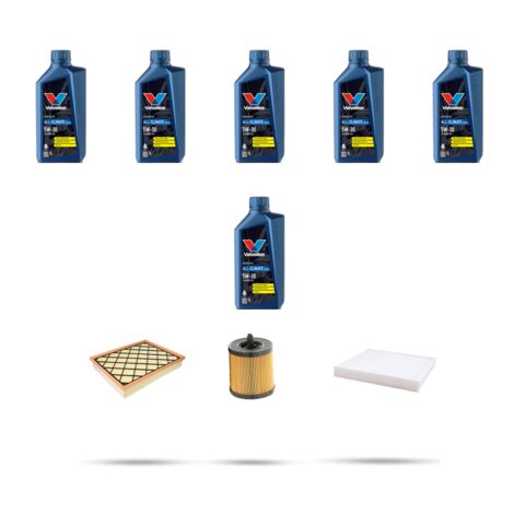 Kit tagliando 3 FILTRI e 6L OLIO compatibile con Opel Insigna 2.0 Turbo 162kw dal 2008