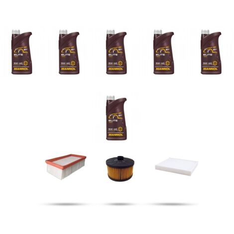 Kit tagliando 3 FILTRI e 6L OLIO compatibile con Renault Arkana 1.3 TCE 150 110Kw dal 2019
