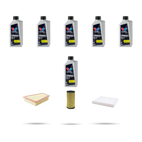 Kit tagliando 3 FILTRI e 6L OLIO compatibile con Renault Express 1.5 Blue Dci 55kw Dal 2021