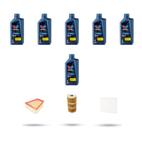 Kit tagliando 3 FILTRI e 6L OLIO compatibile con Renault Megane IV 1.8 DCI 110kw dal 2019
