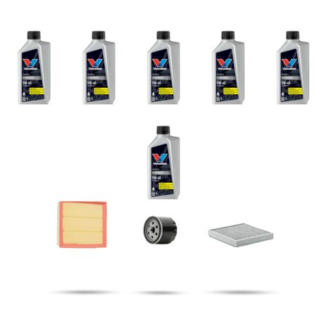 Kit tagliando 3 FILTRI e 6L OLIO compatibile con Renault Vel Satis 2.0 16v 120kw Dal 2002