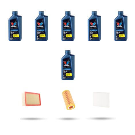 Kit tagliando 3 FILTRI e 6L OLIO compatibile con Seat Leon III 2.0 TSI 140kw Dal 2018