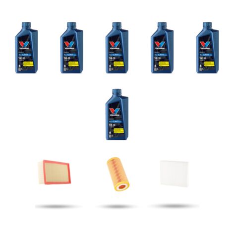 Kit tagliando 3 FILTRI e 6L OLIO compatibile con Seat Leon III 2.0 TSI 195kw Dal 2014