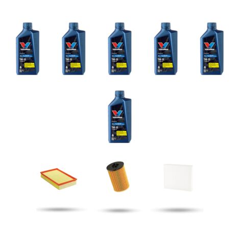 Kit tagliando 3 FILTRI e 6L OLIO compatibile con Skoda Kodiaq 2.0 TDI 85kw Dal 2018