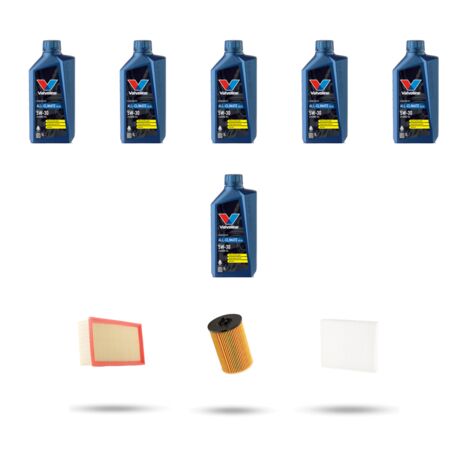 Kit tagliando 3 FILTRI e 6L OLIO compatibile con Skoda Octavia III 1.8 TSI 132kw Dal 2013