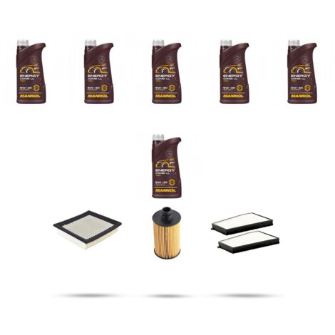 Kit tagliando 3 FILTRI e 6L OLIO compatibile con Ssangyong Actyon 2.0 Xdi 110kw dal 2012