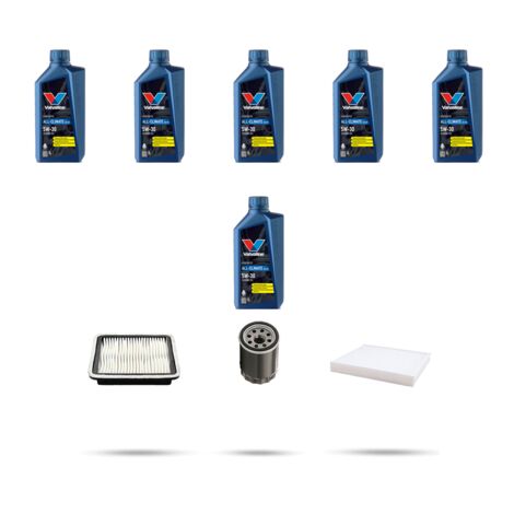 Kit tagliando 3 FILTRI e 6L OLIO compatibile con Subaru Legacy V 2.0i 110kw dal 2009