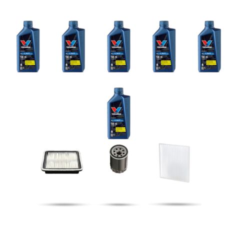 Kit tagliando 3 FILTRI e 6L OLIO compatibile con Subaru Outback II 3.0 24V 180kw dal 2004
