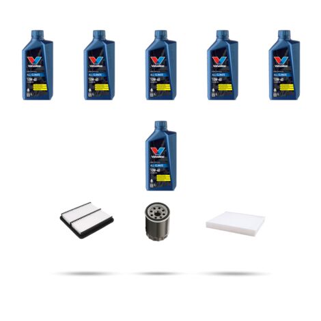 Kit tagliando 3 FILTRI e 6L OLIO compatibile con Suzuki Grand Vitara 2.5 V6 106kw dal 1998