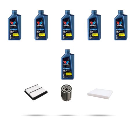 Kit tagliando 3 FILTRI e 6L OLIO compatibile con Suzuki Grand Vitara 2.5I V6 116kw dal 2003