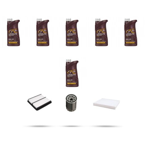 Kit tagliando 3 FILTRI e 6L OLIO compatibile con Suzuki Grand Vitara 2.5I V6 116kw dal 2003