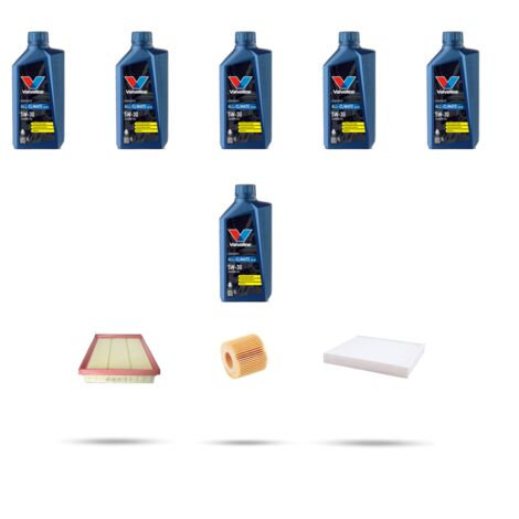 Kit tagliando 3 FILTRI e 6L OLIO compatibile con Toyota Camry VIII 3.5 222kw dal 2017