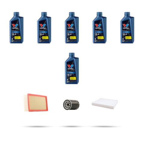 Kit tagliando 3 FILTRI e 6L OLIO compatibile con Volvo S70 2.5 106kw dal 1997