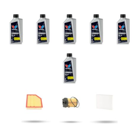 Kit tagliando 3 FILTRI e 6L OLIO compatibile con Volvo S90II/V90II 2.0 D5 173kw dal 2016