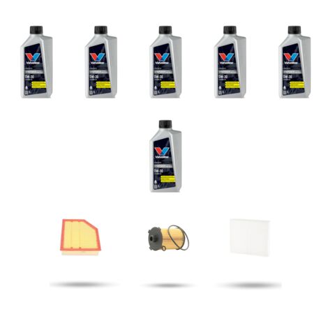 Kit tagliando 3 FILTRI e 6L OLIO compatibile con Volvo S90II/V90II 2.0 T4 Polestar 155kw dal 2017
