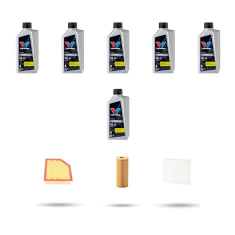 Kit tagliando 3 FILTRI e 6L OLIO compatibile con Volvo V40 II V40 Cross Country Dal 2.0 T4 140kw dal 2014