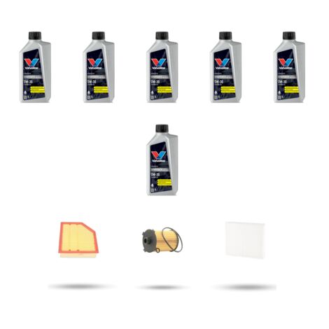 Kit tagliando 3 FILTRI e 6L OLIO compatibile con Volvo XC60 2.0 T5 180kw Dal 2013