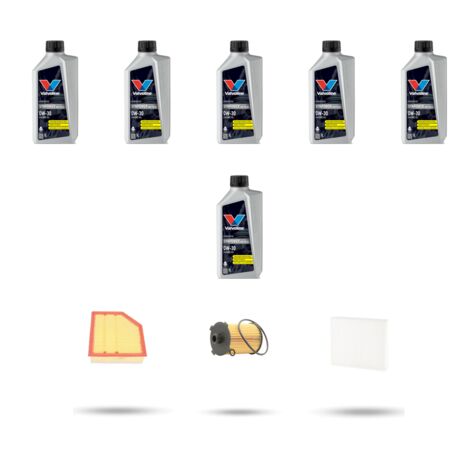 Kit tagliando 3 FILTRI e 6L OLIO compatibile con Volvo XC90 II 2.0 T8 Hybrid 223kw Dal 2018