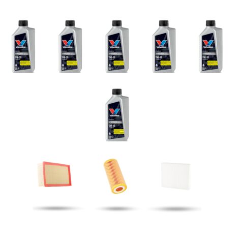 Kit tagliando 3 FILTRI e 6L OLIO compatibile con Vw Golf VIII 2.0 GTI TSI R 235Kw dal 2020