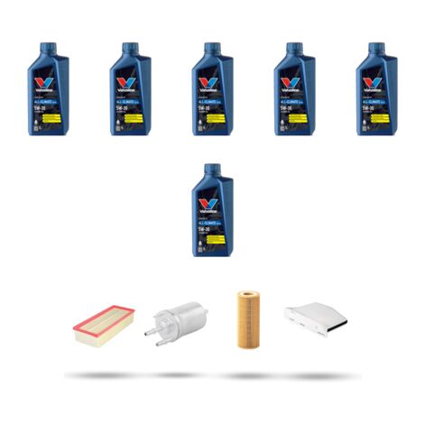 Kit tagliando 3 FILTRI e 6L OLIO compatibile con Vw New Beetle / Cabrio (5C) 2.0 TSI 155kw Dal 2012