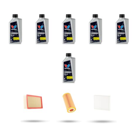 Kit tagliando 3 FILTRI e 6L OLIO compatibile con VW Passat (3g2,3G5) 2.0 TSI 140kw Dal 2018