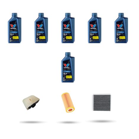 Kit tagliando 3 FILTRI e 6L OLIO compatibile con Vw Touareg III 2.0 TSI (CR) 183Kw dal 2018