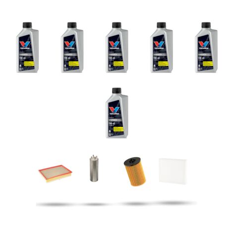 Kit tagliando 3 FILTRI e 6L OLIO compatibile con Vw Transporter 2.0 TSI (SF/SG) 110KW dal 2015