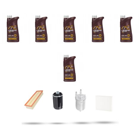 Kit tagliando 3 FILTRI e 6L OLIO compatibile con Vw Transporter 2.0 TSI (SF/SG) 110KW dal 2015