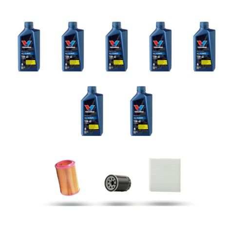 Kit tagliando 3 FILTRI e 7L OLIO compatibile con Alfa Romeo 166 (936) 3.2 V6 24V GTA 176kw dal 2003 al 2007