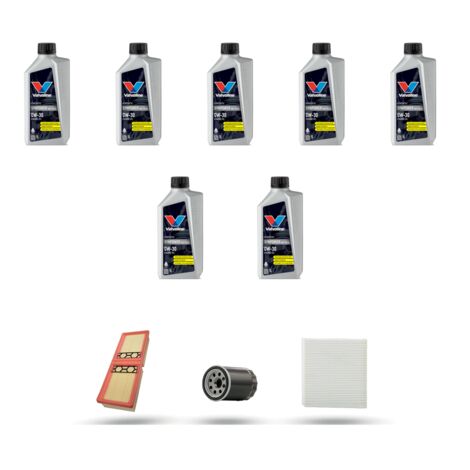 Kit tagliando 3 FILTRI e 7L OLIO compatibile con Alfa Romeo Stelvio (949) 2.0 Turbo 148kw 2016