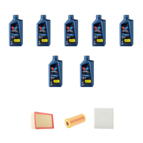 Kit tagliando 3 FILTRI e 7L OLIO compatibile con Audi A3 (8V1,8VK) 2.5 TFSI RS3 8V 270kw dal 2016