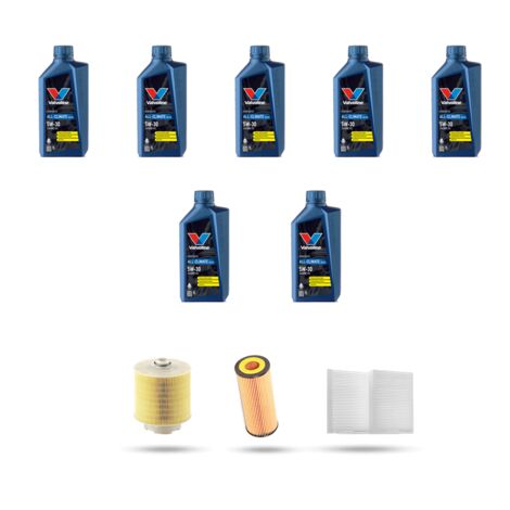 Kit tagliando 3 FILTRI e 7L OLIO compatibile con Audi A6 II (C6) 2.8 tdi v6 140kw dal 2008 al 2011
