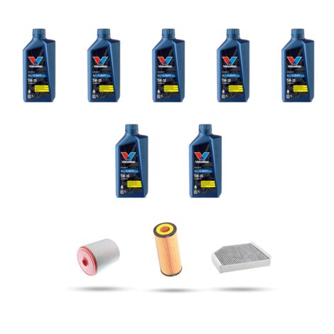 Kit tagliando 3 FILTRI e 7L OLIO compatibile con Audi ALLROAD III (4GH) 3.0 TFSI 228kw dal 2012