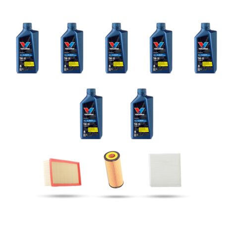 Kit tagliando 3 FILTRI e 7L OLIO compatibile con Audi Q7 (4L) 3.0 tfsi 200kw dal 2010