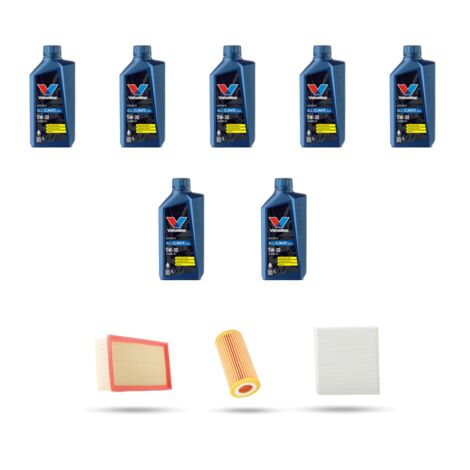 Kit tagliando 3 FILTRI e 7L OLIO compatibile con Audi TT III (FV3,FVP) 2.5 TSI 294kw dal 2016