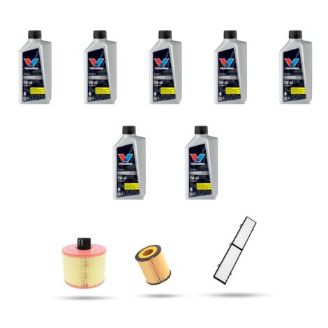Kit tagliando 3 FILTRI e 7L OLIO compatibile con Bmw Serie 1 (E81,E82,E87,E88) 130i 190kw dal 2009 al 2012