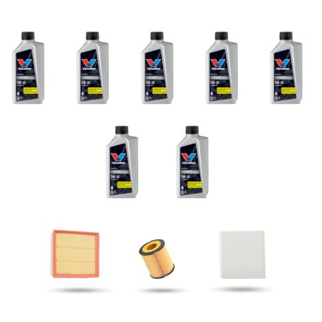 Kit tagliando 3 FILTRI e 7L OLIO compatibile con Bmw serie 1 (F20,F21) 135i 235kw dal 2012