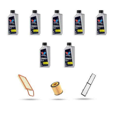 Kit tagliando 3 FILTRI e 7L OLIO compatibile con Bmw serie 3 (E90,E91,E92,E93) 335 i 225kw dal 2006