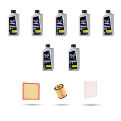 Kit tagliando 3 FILTRI e 7L OLIO compatibile con Bmw serie 3 (F30, F80,F31) 335i 225kw dal 2011