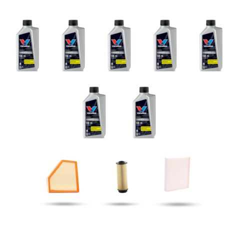 Kit tagliando 3 FILTRI e 7L OLIO compatibile con Bmw serie 3 (F30, F80,F31) 340i 240kw dal 2015