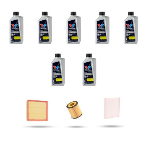 Kit tagliando 3 FILTRI e 7L OLIO compatibile con Bmw serie 4 (F32, F33, F36, F82) 435i 225kw dal 2013