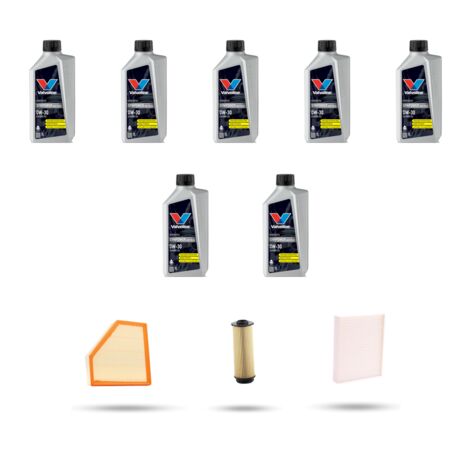 Kit tagliando 3 FILTRI e 7L OLIO compatibile con Bmw serie 4 (F32, F33, F36, F82) 440i 240kw dal 2016