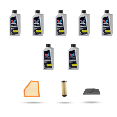 Kit tagliando 3 FILTRI e 7L OLIO compatibile con Bmw serie 4 (G22,G23 G80) M440i Hybrid 275kw dal 2020