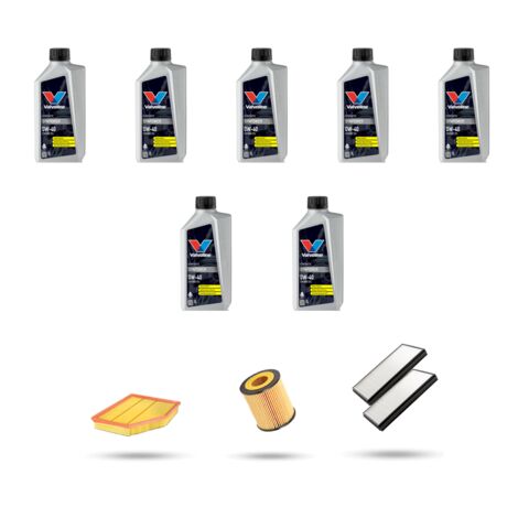 Kit tagliando 3 FILTRI e 7L OLIO compatibile con Bmw serie 5 (E60/E61) 530i 190kw dal 2005 al 2007
