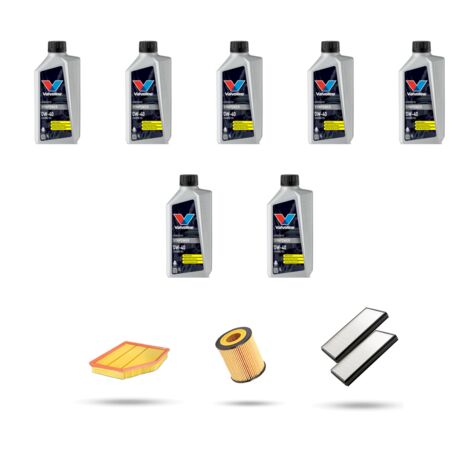 Kit tagliando 3 FILTRI e 7L OLIO compatibile con Bmw serie 6 (E63,E64) 630 Ci 190kw dal 2004