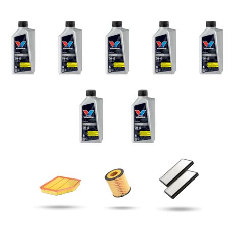 Kit tagliando 3 FILTRI e 7L OLIO compatibile con Bmw serie 6 (E63,E64) 630 Ci 200kw dal 2007