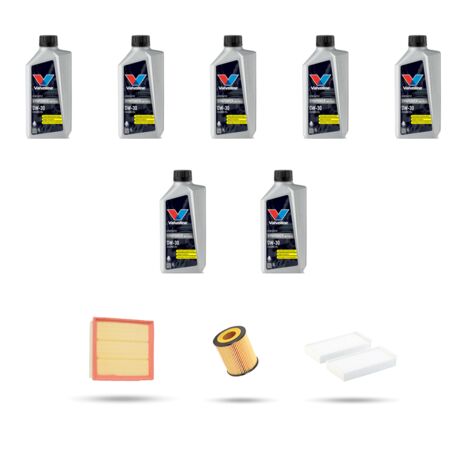 Kit tagliando 3 FILTRI e 7L OLIO compatibile con Bmw serie 6 (F06GC) 640i 235kw dal 2012