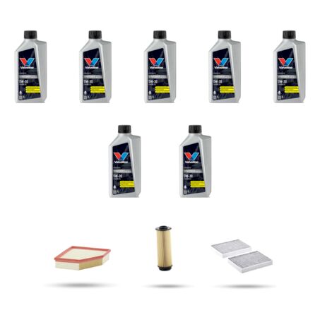 Kit tagliando 3 FILTRI e 7L OLIO compatibile con Bmw serie 6 (G32GT) 640i hybrid 245kw dal 2020